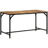 vidaXL Table de salle à manger 140x70x75 cm Bois massif rugueux Mango