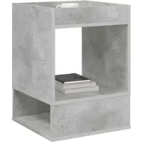 vidaXL Table d'appoint Gris béton 40 x 40 x 56 cm Bois d'ingénierie