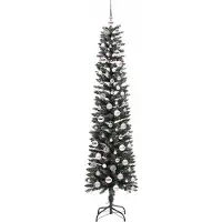 vidaXL Sapin de Noël artificiel avec 300 LED Vert 58 x 58 x 210 cm