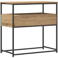 vidaXL Table console Chêne artisanal 75 x 40 x 75 cm Bois d'ingénierie
