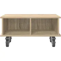vidaXL Support TV Chêne Sonoma 68,5 x 35 x 35 cm Matériau dérivé du bois