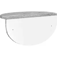 vidaXL Étagère Murale Montage mural 2 pcs Gris Sonoma 38 x 19 x 19 cm