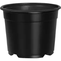vidaXL Pot à fleurs 200 pcs Noir Ø 15 x 12,5 cm Plastique