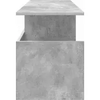 vidaXL Support TV , 102 x 35 x 45 cm, gris béton, panneau de fibres de bois