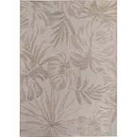 Morhane Desert Flo tapis d'extérieur tissage plat rectangle 120x170cm beige