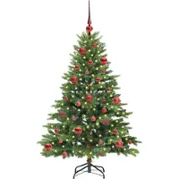 vidaXL Sapin de Noël artificiel avec 150 LED Vert 150 cm PE et PVC