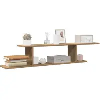 vidaXL Étagère TV murale chêne artisanal 125x18x23cm bois d'ingénierie