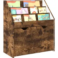 vidaXL Étagère pour enfants, bois fumé chêne, 60 x 29,5 x 69 cm, panneaux de particules