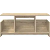 vidaXL Support TV Chêne Sonoma 102 x 35 x 45 cm Matériau dérivé du bois