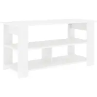 vidaXL Meuble TV blanc 100 x 40 x 50 cm
