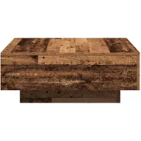 vidaXL Table basse en vieux bois 80 x 80 x 31 cm