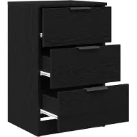 vidaXL Cabinet de chevet Chêne noir 40 x 65 x 65 cm Bois d'ingénierie