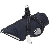 vidaXL Manteau pour chien bleu marine L36 Polaire et polyester