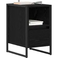 vidaXL Table de chevet avec tiroir 2 pcs Chêne noir 39,5 x 30 x 50 cm