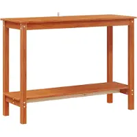 vidaXL Table console Brun Ciré 110 x 40 x 80 cm Pin massif