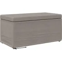 vidaXL Tabouret Taupe 81 x 41 x 40 cm Tissu et bois pressé