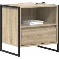vidaXL Table de chevet Sonoma 50 x 39,5 x 50 cm Bois d'ingénierie