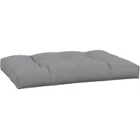 vidaXL Coussin de palette gris 120x80x12 cm tissu