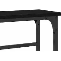 vidaXL Table Console avec étagère Chêne noir 75 x 19,5 x 75 cm