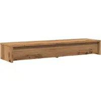 vidaXL Support d'écran avec tiroirs Chêne Artisan 100x27x15 cm