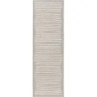 Interiyou Tapis d'intérieur et d'extérieur Florence Beige A3 80 x 250 cm