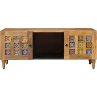 vidaXL Table basse nature 100 x 54 x 40 cm bois massif mangue