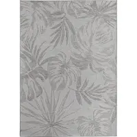 Morhane Desert Flo tapis d'extérieur tissage plat rectangle 160x230cm gris