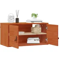 vidaXL Meuble mural Cire marron 60 x 30 x 30 cm Bois de pin massif