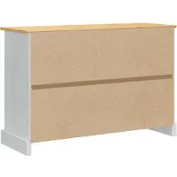 vidaXL Coffre de rangement CORONA, blanc, 112 x 40 x 75 cm
