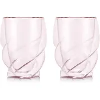Bodum Pavina Paris Lot de 2 verres à double paroi rose transparent - 270 ml