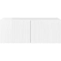 vidaXL Meuble TV , blanc brillant, 78,5 x 31 x 29,5 cm, aggloméré