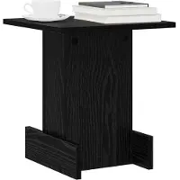 vidaXL Table d'appoint Chêne noir 35,5 x 35 x 40 cm Bois d'ingénierie
