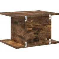 vidaXL Table de chevet 2 pcs Chêne fumé 40 x 30 x 25 cm