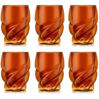 Bodum PAVINA PARIS Set de 6 verres à double paroi 270 ml - Rouge transparent