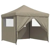 vidaXL Tente de réception Taupe 292 x 292 x 315 cm Tissu Oxford