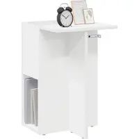 vidaXL Table d'appoint Blanc 35 x 40 x 55 cm Bois d'ingénierie
