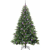 vidaXL Sapin de Noël artificiel avec 300 LED Vert 180 cm PE et PVC