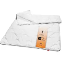 Sleepling Couverture de lit 4 saisons, 135 x 200 cm, 100% satin de coton, lavable, Basic 360