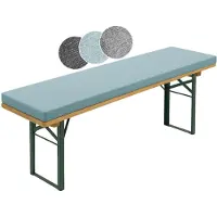 Sleepling Surface de banc pour la bière 220 x 25 cm, turquoise, épaisseur 4 cm, avec boucles de maintien pour la fixation, extra épais,
