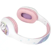 Konix Hello Kitty, filaire et sans fil, appels/musique, écouteurs, blanc, rose