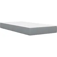 vidaXL Sommier avec matelas Gris clair 80 x 200 cm Polyester