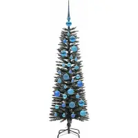 vidaXL Sapin de Noël artificiel Vert 120 cm PVC, plastique et acier