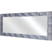 Xl Moebel Gmbh Miroir gris moderne en verre pour le salon, la chambre à coucher, l'entrée