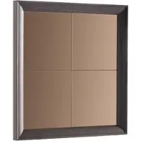 Xl Moebel Gmbh Miroir en bois brun au design élégant pour le salon et le couloir