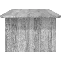 vidaXL Table basse Sonoma gris, 93 x 53 x 33 cm, en panneaux de particules