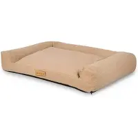 Dogeste Lit pour chien 82x50 cm taille L en tissu mouton – beige foncé
