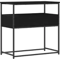 vidaXL Table console Chêne noir 75 x 40 x 75 cm Bois d'ingénierie