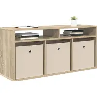vidaXL Meuble bas à tiroirs , chêne Sonoma, 102 x 32 x 48,5 cm