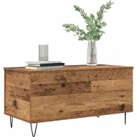vidaXL Table basse en vieux bois 90 x 44.5 x 45 cm Bois composite