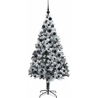 vidaXL Sapin de Noël artificiel Vert 180 cm PVC, Acier et Plastique